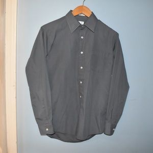 Yves Saint Laurent button down dress shirt grey